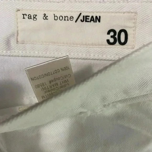 Rag & Bone White Distressed Cut Off Shorts Size 30 - Picture 3 of 4